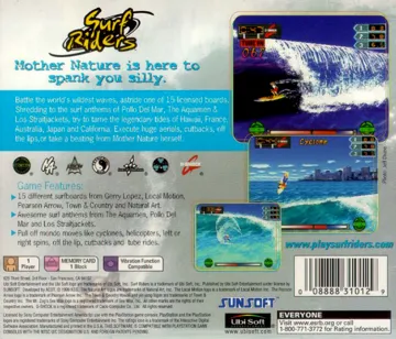 Surf Riders (US) box cover back